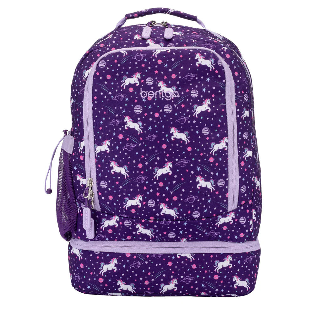 Mochila 2 en 1 - Morada Unicornios - Bentgo