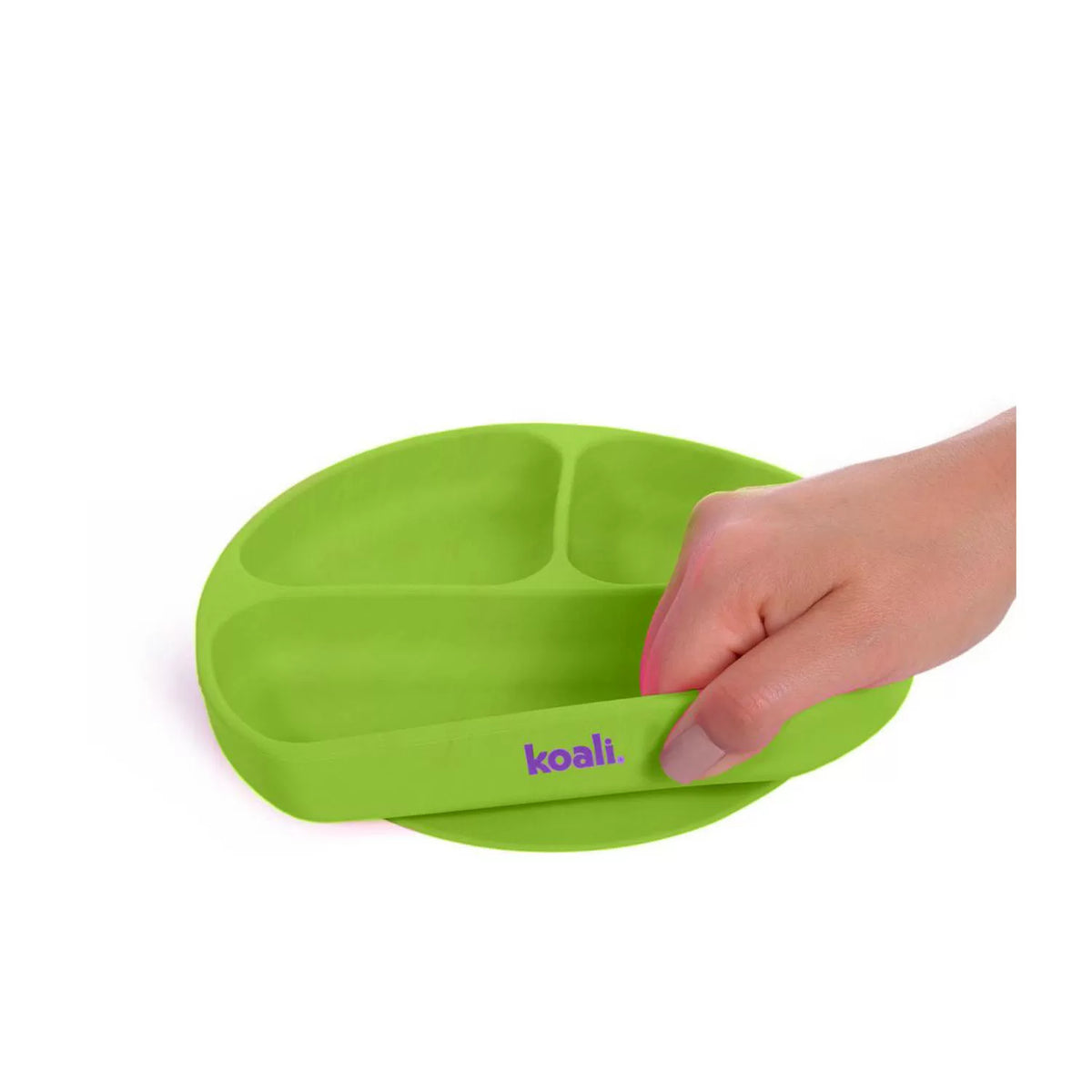 Plato con Divisiones y Succión - Verde - Koali