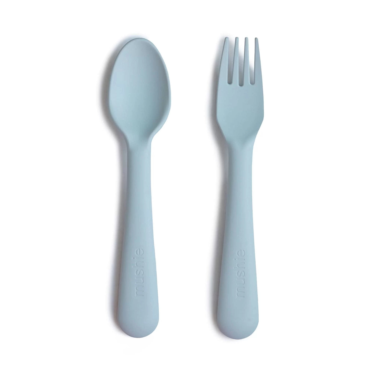 Set Cuchara Tenedor - Celeste - Mushie