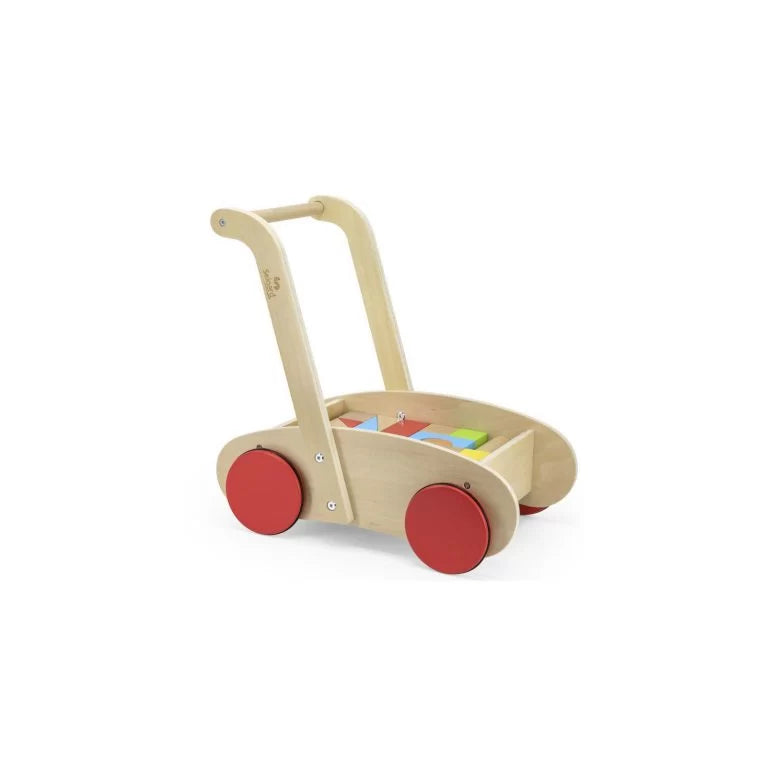 Carrito con Bloques de Madera (10 Meses+) - Seigard