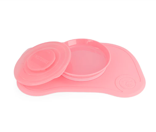 Set Plato e Individual - Rosado - Twistshake