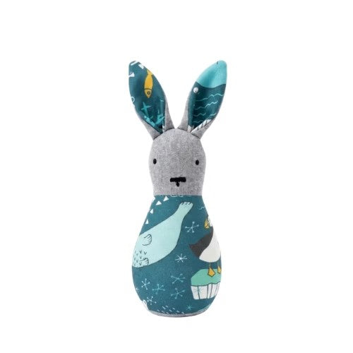 Amigo de Apego Sensorial + Sonaja - Conejo Artic - Chillax