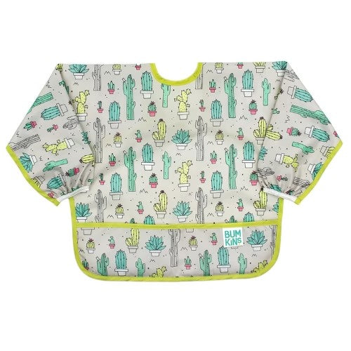 Babero Mandil Manga Larga - Cactus - Bumkins