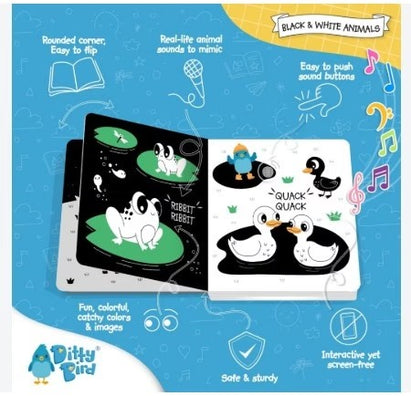 Black & White Animals - Ditty Bird