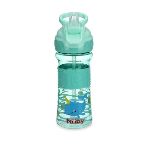 Botella Sport 360ml - Aqua Ballena - Nuby