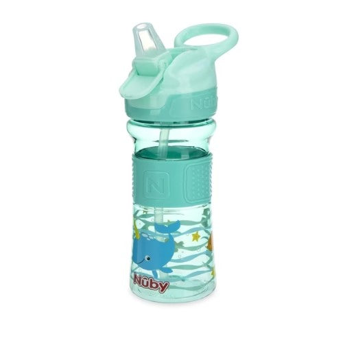 Botella Sport 360ml - Aqua Ballena - Nuby