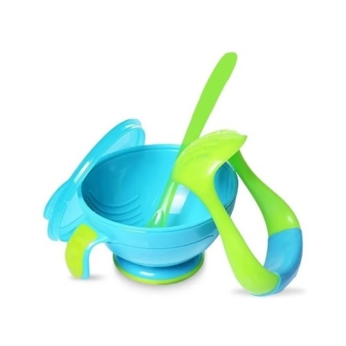 Bowl con Aplastador de Papilla - Azul - Nuby