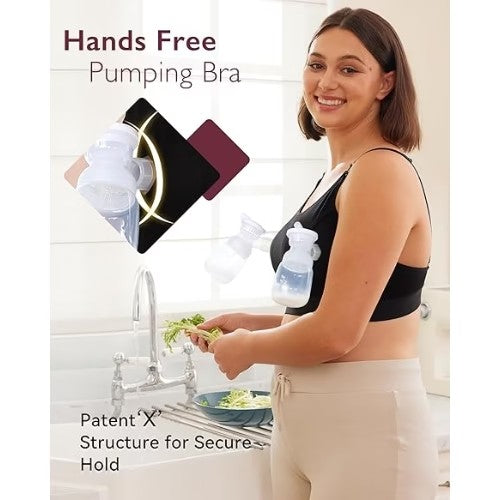 Brasier de Lactancia y Extractor - Negro - Talla M - Momcozy