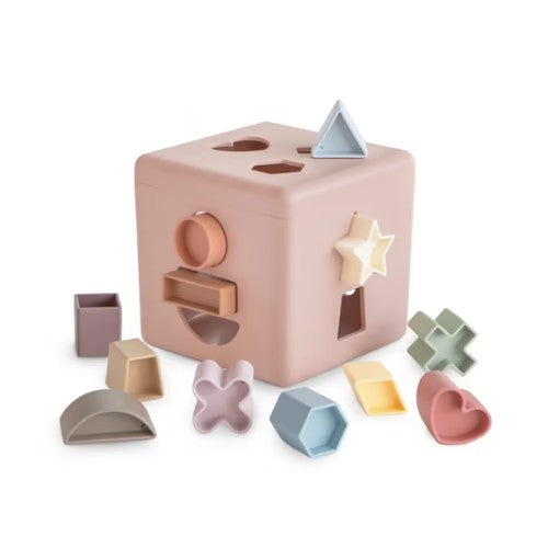 Caja Clasificadora de Formas - Rosa (10 Meses+) - Mushie