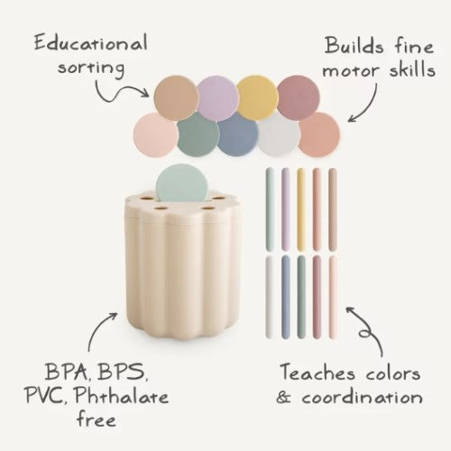 Coin & Tube Sorting Set (10 Meses+) - Mushie