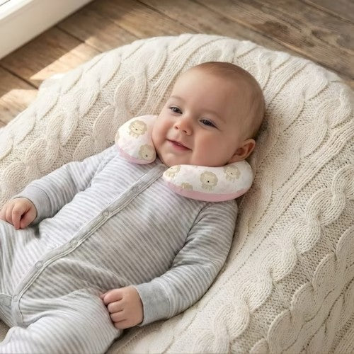 Collarín Cervical Antialérgico - Rosado Leoncitos - Maternelle