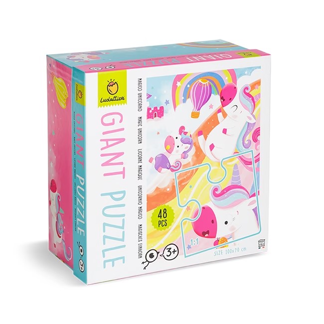 Giant Puzzle - Unicornio Mágico (5 Años+) - Ludattica