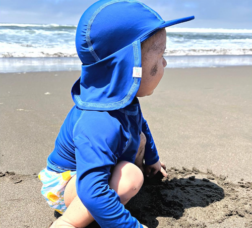 Sun Hat con Protección - Azul Talla 1 - Cucurucho