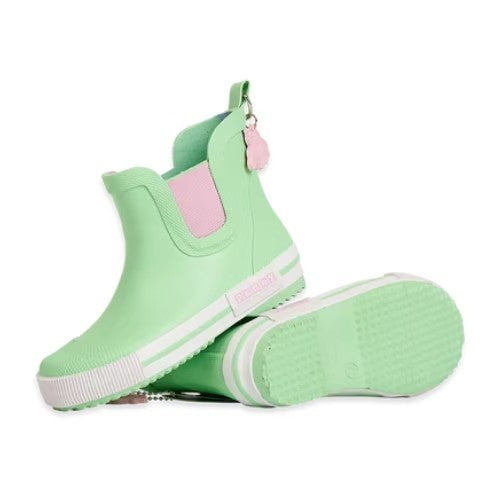 Gumboots Botas de Lluvia - Verde/Rosa (Talla 20) - Penny Scallan Design