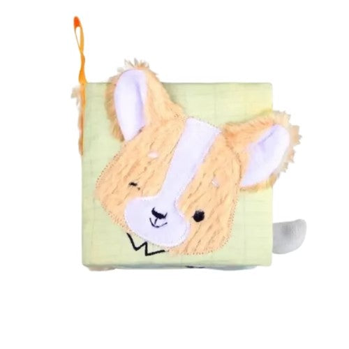 Librito de Tela Sensorial y Educativo - Doggie Green (0meses+) - Parentise