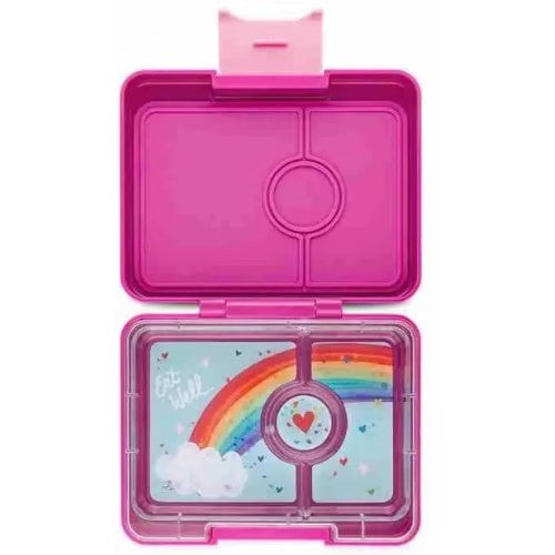 Lonchera Snack - Rainbow Tray - 3 Divisiones - Fucsia - Yumbox