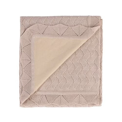 Manta Marnie con Forro de Algodón Pima - Beige - Baby Berry