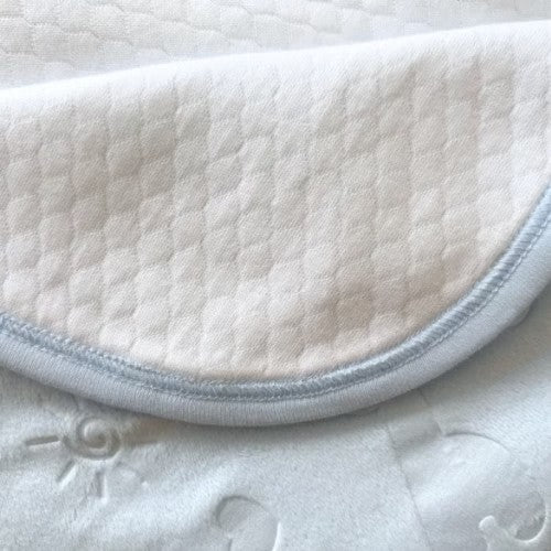 Manta Reversible Plush Bebé - Baby Jiraffe Skyblue - Wawa Pima
