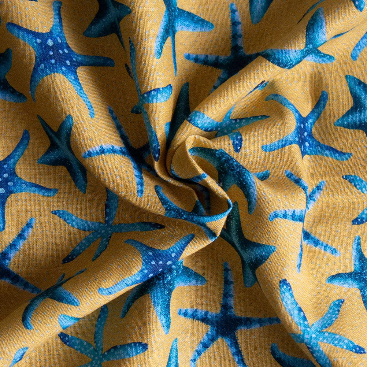 Mochila Ergonómica Lino Estampado - Estrellas de Mar - Marmosa