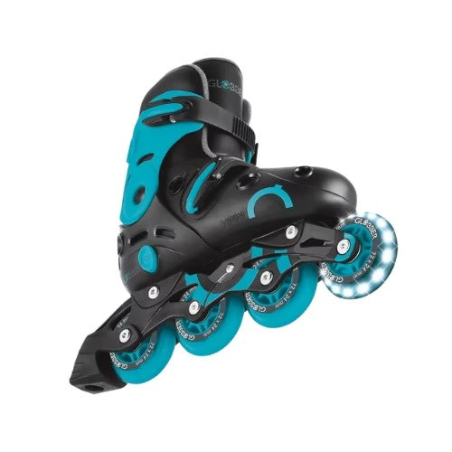 Patines Lineales - Go Skates - Celeste/Negro - Globber