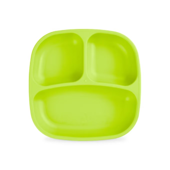 Plato con 3 Divisiones - Verde - Replay