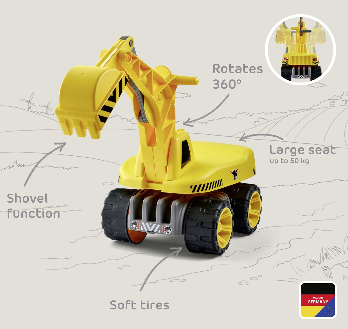 Power-worker Maxi Digger Excavadora - Big