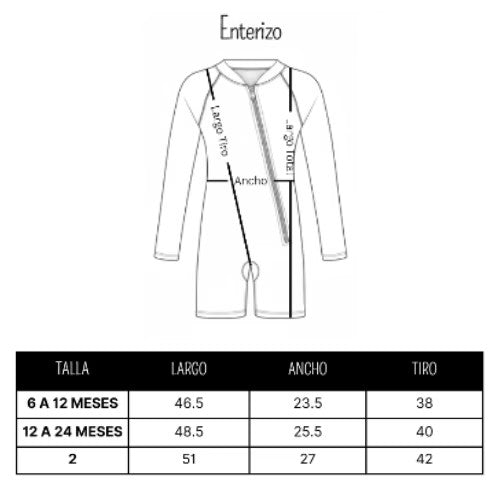 Ropa de Baño Enterizo - Colibríes - Talla 2 - UV Store