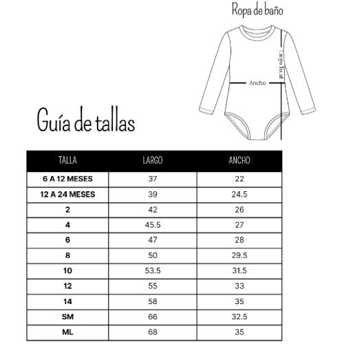Ropa de Baño Enterizo - Lunas - Talla 2 - UV Store