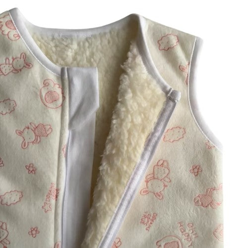 Saco de Dormir Bebé Invierno - Gris Carnerito 0 a 6 Meses - Wawa Pima