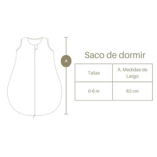 Saco de Dormir Bebé Invierno - Gris Carnerito 0 a 6 Meses - Wawa Pima