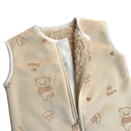 Saco de Dormir - Invierno - Baby Bear Beige (6 a 12 Meses) - Wawa Pima