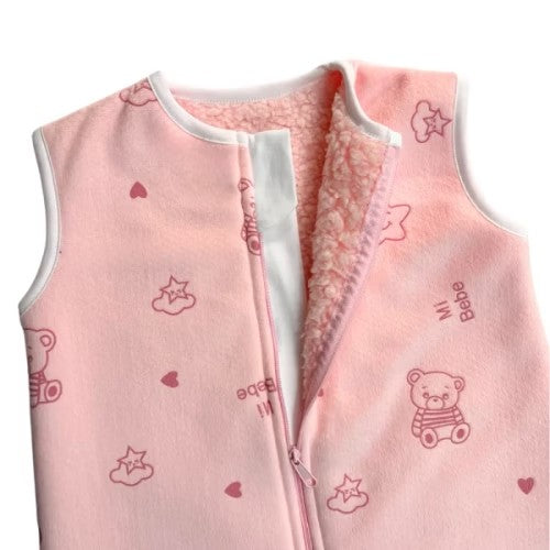 Saco de Dormir - Invierno - Baby Bear Rose (6 a 12 Meses) - Wawa Pima
