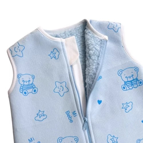 Saco de Dormir - Invierno - Baby Bear Skyblue (6 a 12 Meses) - Wawa Pima