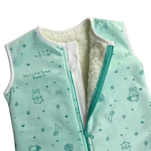 Saco de Dormir - Invierno - Bunny Green Winter (6 a 12 Meses) - Wawa Pima
