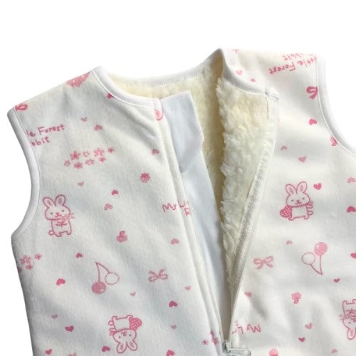 Saco de Dormir - Invierno - Bunny Rose Girl Winter (0 a 6 Meses) - Wawa Pima
