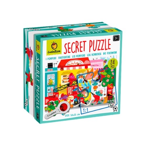 Secret Puzzle - Los Bomberos (3 Años+) - Ludattica