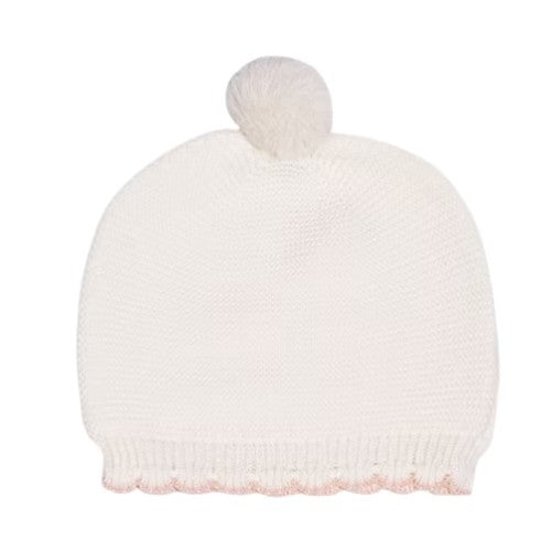 Set Margarita Tejido en Hilo Hipoalergénico - Perla 0 a 3 Meses - Baby Berry
