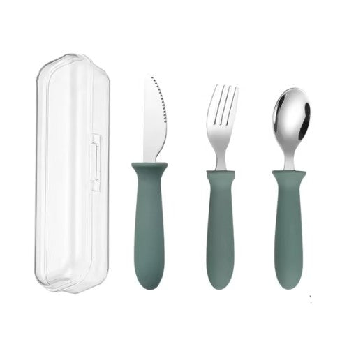 Set x3 Cubiertos - Dark Sage (14cm) - Parentise