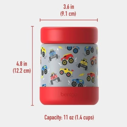 Termo de Acero para Alimentos Kids - Camiones - Bentgo
