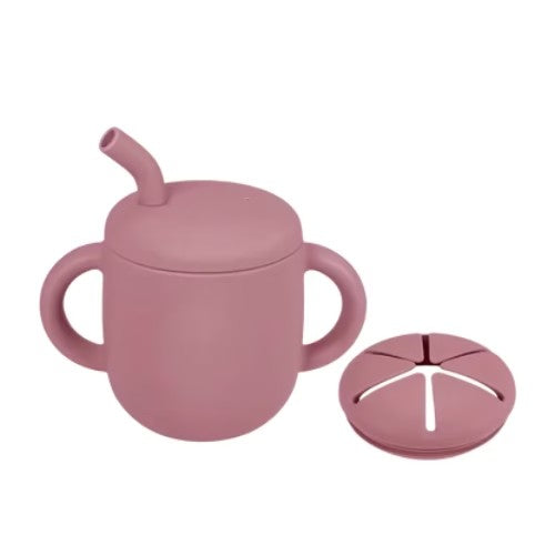 Vasito 2 en 1 - Tapa Sippy + Snack Anti-caída - Parentise