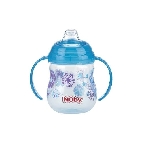 Vasito Entrenador con Boquilla Suave - Celeste 270ml - Nuby