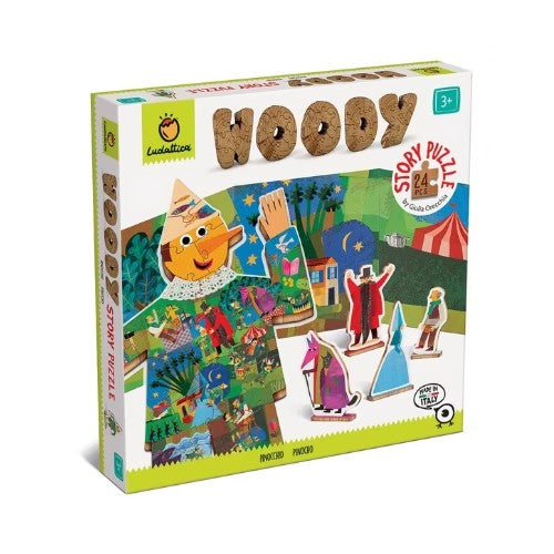 Woody Story Puzzle - Pinocho (3 Años+) - Ludattica