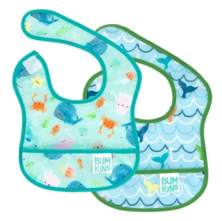 Starter Bibs - 3 a 9 Meses - Ballenas - Bumkins