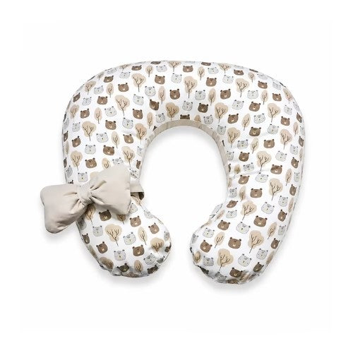 Almohada de Lactancia y Estimulación 5 en 1 - Beige Ositos - Maternelle