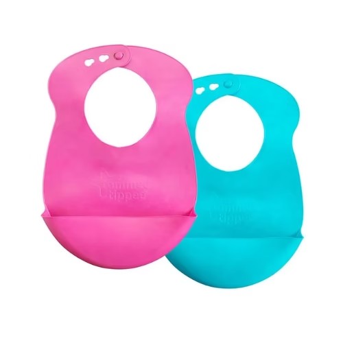 Baberos de Silicona para Niña - Tommee Tippee