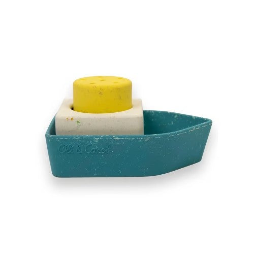 Bath Toys - Upcycled Boat Yellow - Oli and Carol