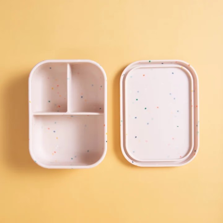 Bento Box de Silicona - Beige Confeti - Munai