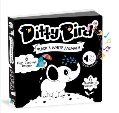 Black & White Animals - Ditty Bird