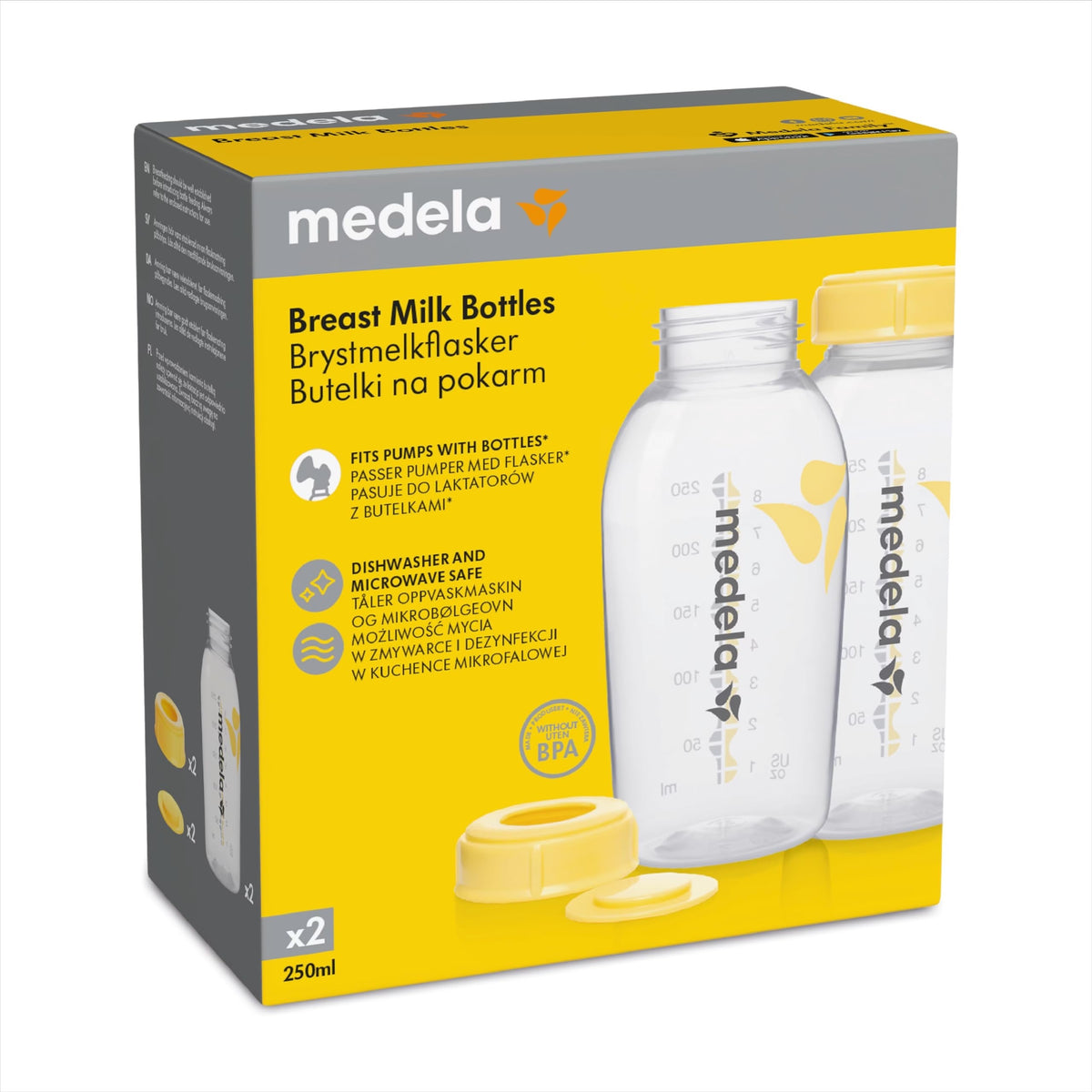 Botellas de Almacenamiento 8oz - 2 Unid - Medela