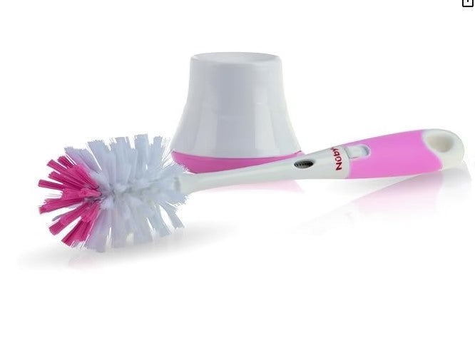 Cepillo de Biberón con Stand - Rosado - Nuby